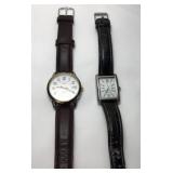 Timex Indiglo & Rectangular Wristwatch Set