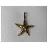 Beautiful 14K Gold Starfish Pendant