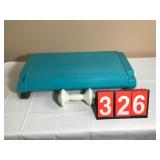 Aerobic Step Platform w/ Dumbbell