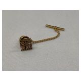 Beautiful 18K Gold Abacus Tie Tack