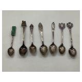 Beautiful Sterling Silver Souvenir Spoons