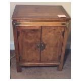 Asian Style Burl Wood Cabinet