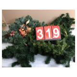 Artificial Christmas Wreath And Garland