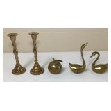 Assorted Brass Decor Set