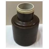 Vtg Brown Glazed Stoneware Crock
