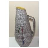 Vtg MCM Ceramic Pitcher 21 in.