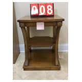 Traditional Wood Side Table 18x18x24 In.