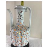 Awesome Pierced Ceramic Ewer Table Lamp