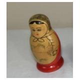 Vintage Wooden Matryoshka Nesting Dolls