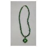 Beautiful Green Turquoise Bead Necklace