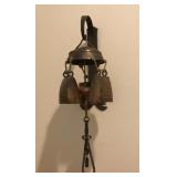 Vtg Wall-Mounted Metal Bell Set
