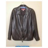 Merona Leather Jacket Size Medium