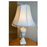 Marble Table Lamp w/ Crystal Fringe
