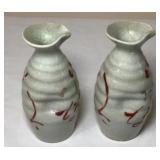 Pair Of Japanese Sake Decanters