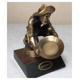 Vintage Alaska Gold Panner Bronze Figurine