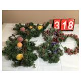 Decorative Artificial Fruit Holiday Wreaths