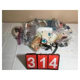 Assorted Sewing Supplies Thread And Buttons