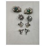 Beautiful Vtg Costume Jewelry Earring Collection