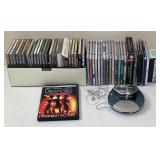 Philips Portable CD Player And Assorted Media