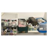 Sewing Organization Lot w/ Thread And Bins