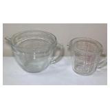 Pyrex Glass Measuring Cup & Mixing Bowl