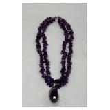 Beautiful Amethyst Chip Bead Necklace