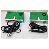 Pair Of Akai ADM-6 Dynamic Microphones