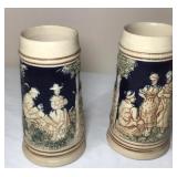 Pair Of German Beer Steins