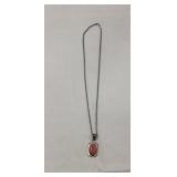 Beautiful 925 Sterling Silver Howlite Necklace