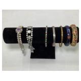 Beautiful Assorted Vtg Costume Jewelry Bracelets
