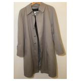 Bill Blass Menswear Trench Coat Size 36 X-Short