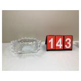 Vtg Iridescent Opalescent Glass Bowl