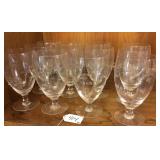 Elegant Etched Crystal Stemware Set