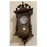 Beautiful Vtg Wood Wall Clock