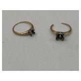 14K Gold Ring Settings-Broken