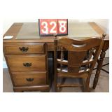 Traditional Wood Desk w/ Chair