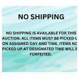NO SHIPPING