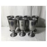 Vtg Carson Pewter Goblets