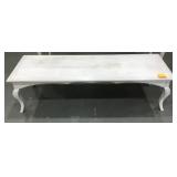 White Painted Coffee Table Size 61x21