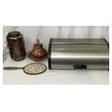 Brabantia Bread Box & Decor Lot