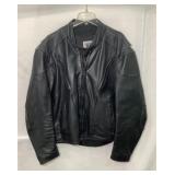 River Road Leather Motorcycle Jacket Size 46