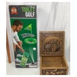 Toilet Golf Game And Decorative Box