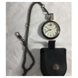 Details Quartz Pocket Watch w/ Pouch