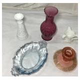 Assorted Decorative Glassware