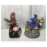 Pair Of Musical Bird Figurines