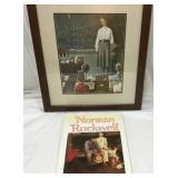 Norman Rockwell Framed Print And Book