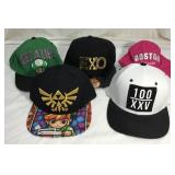 Assorted Graphic Snapback Hats