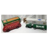 Vtg Ertl Texaco & Valvoline Die-Cast Banks