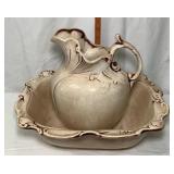 Ceramic Wash Basin And Pitcher Set