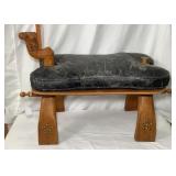 Vtg Camel Saddle Stool